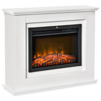 ELEKTROKAMIN DE-17015 Große Größe 2000 W LED-Flamme Weiß - Weiß, Holzwerkstoff (98/80/27.5cm) - ComfortXL