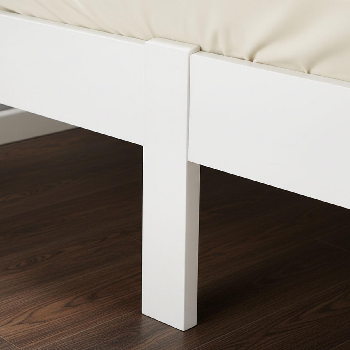 HOLZBETT Weiß 120/200 cm Doppelbett mit Lattenrost - Weiß, Holz (120/200cm) - Homestyle4u