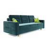 SOFA Bergen mit Schlaffunktion - Dunkelgrün, Textil (234/90/95cm) - SIMKAM Furniture