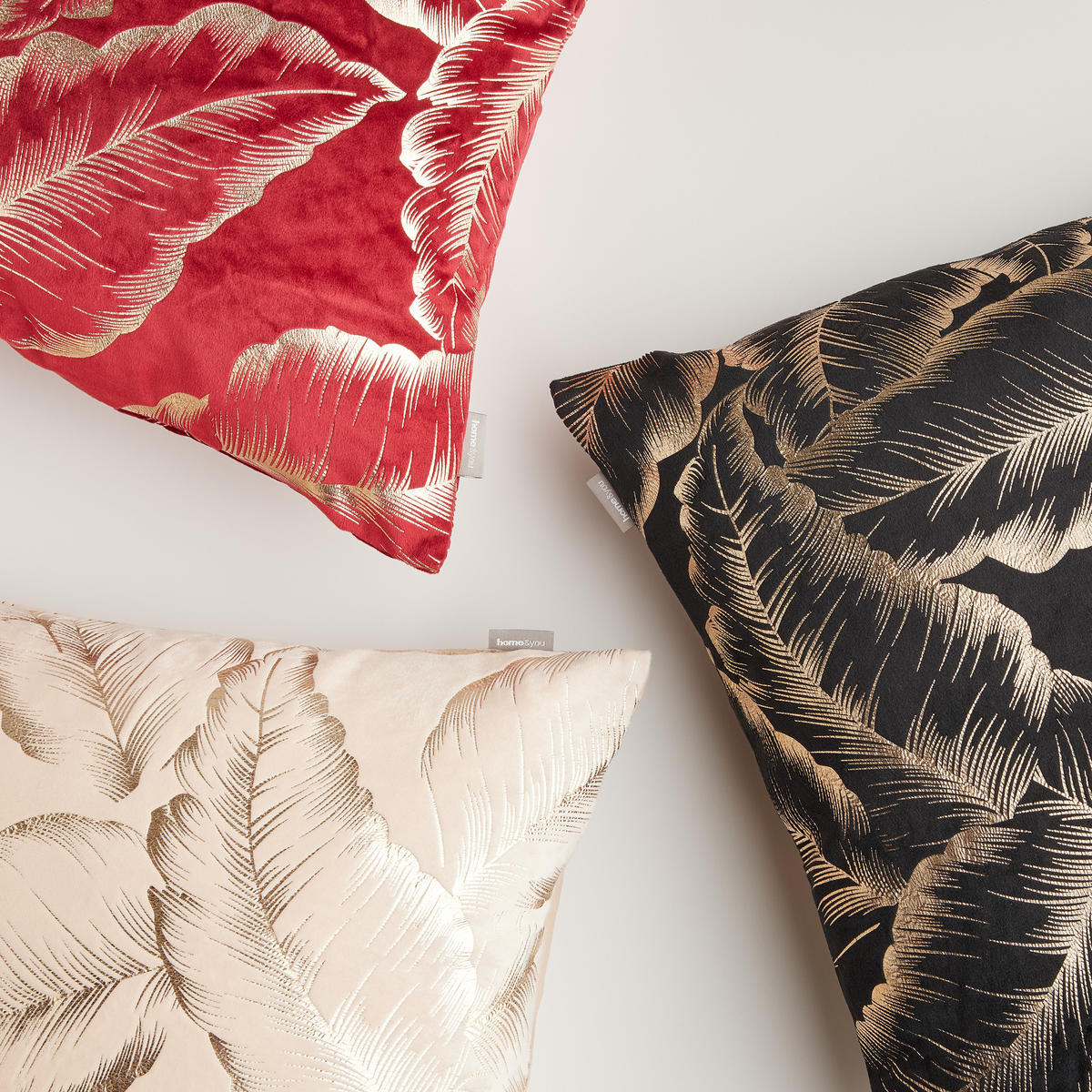 KISSENBEZUG Foglare - Dunkelrot, Textil (45/45cm) - home&you