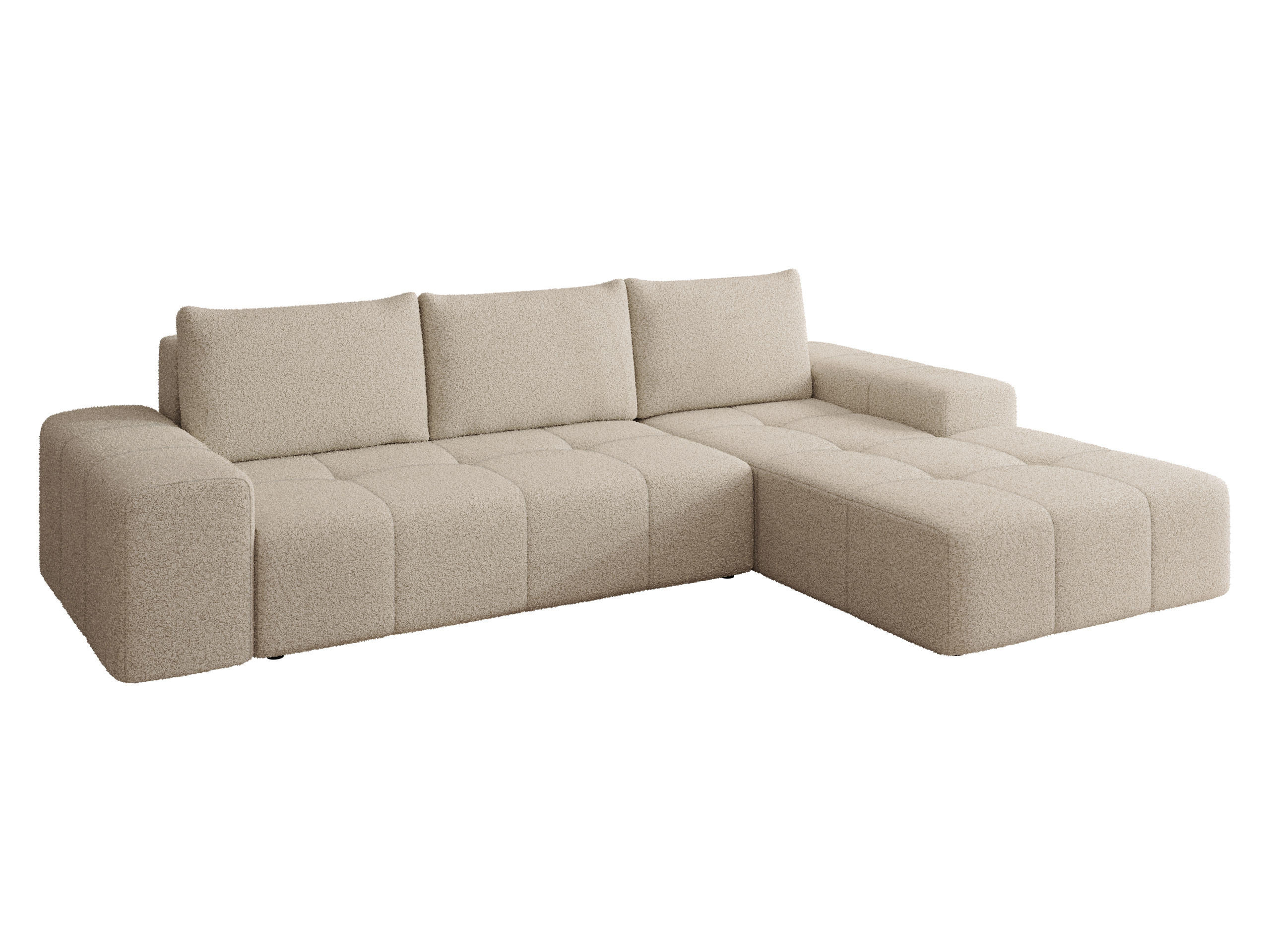 ECKSCHLAFSOFA Tonseo L, Seite: Rechts - Schwarz/Mokka, Holz/Kunststoff (275/173cm) - MIRJAN24