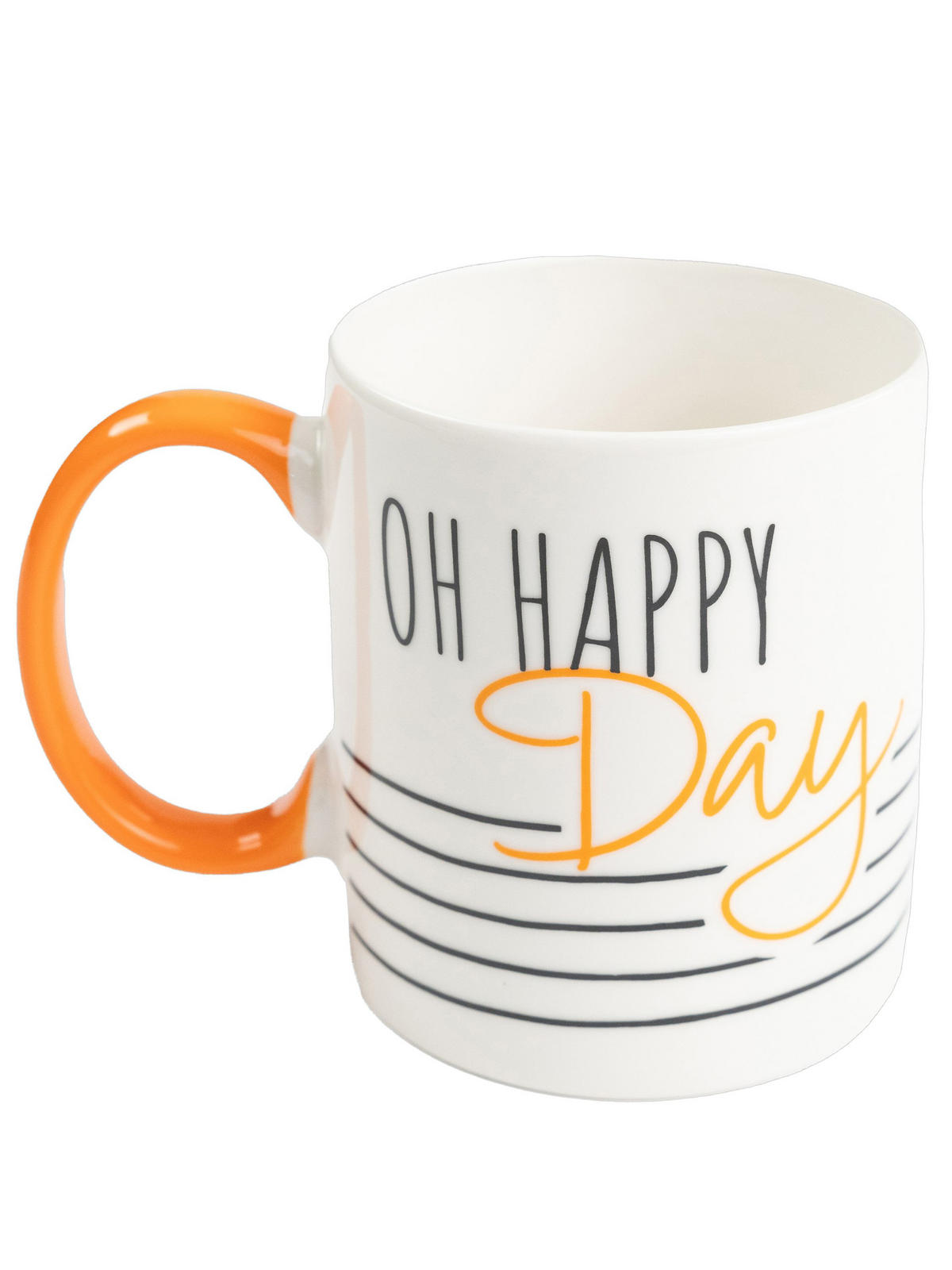 KAFFEEBECHER The Peanuts Snoopy Oh Happy Day Weiß 320 ml - Weiß, Keramik (0.32L) - United Labels