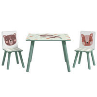 KINDERSITZGRUPPE - Grün, Holzwerkstoff (60/44/60cm) - ZONEKIZ