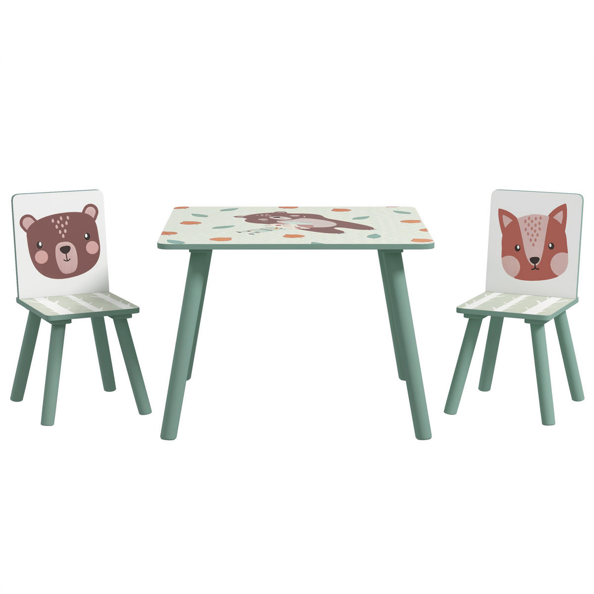 KINDERSITZGRUPPE - Grün, Holzwerkstoff (60/44/60cm) - ZONEKIZ