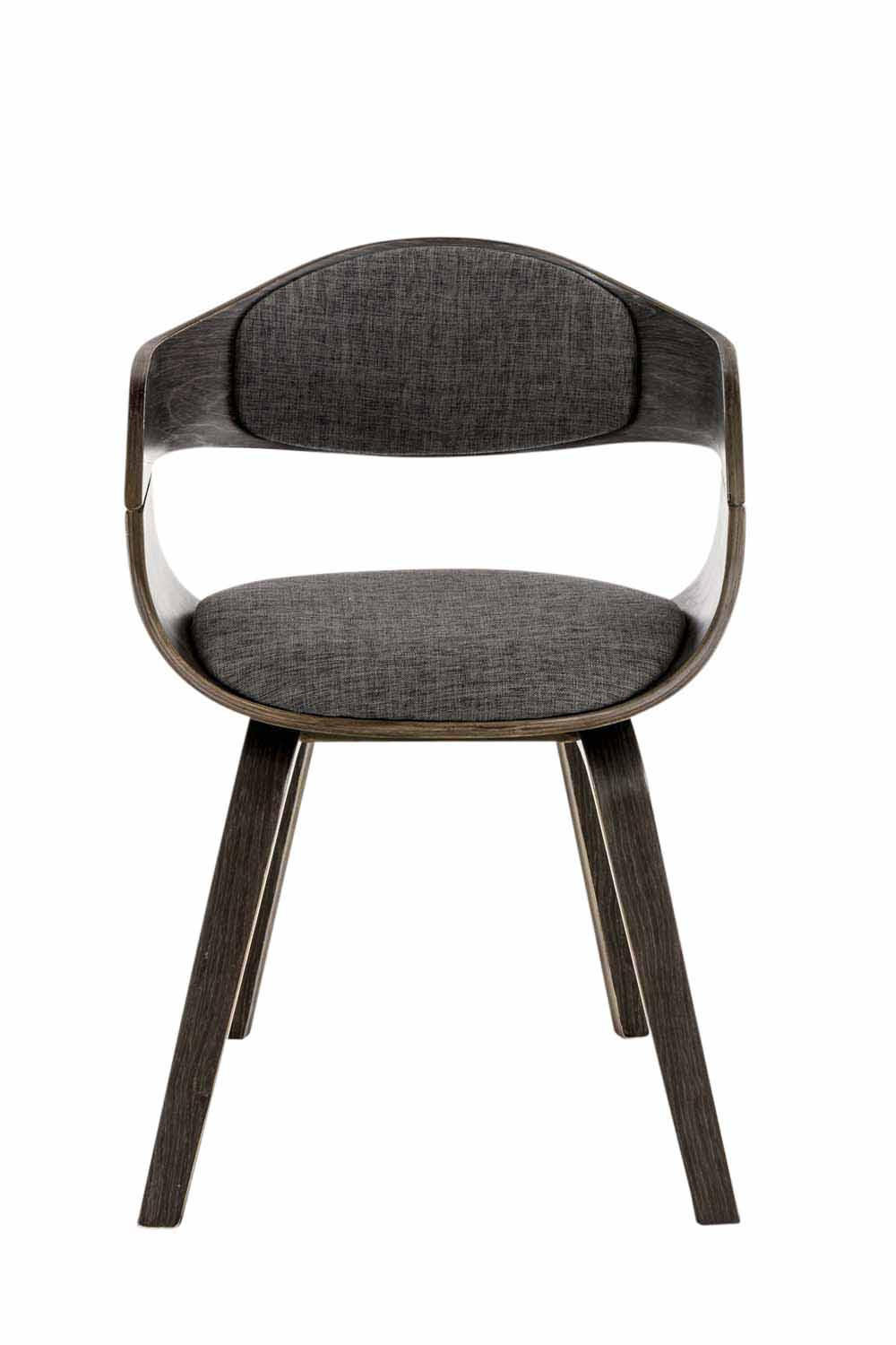 ARMLEHNENSTUHL Stoff Grau/Hellgrau - Hellgrau/Grau, Holz/Textil (49/73/46cm) - CLP