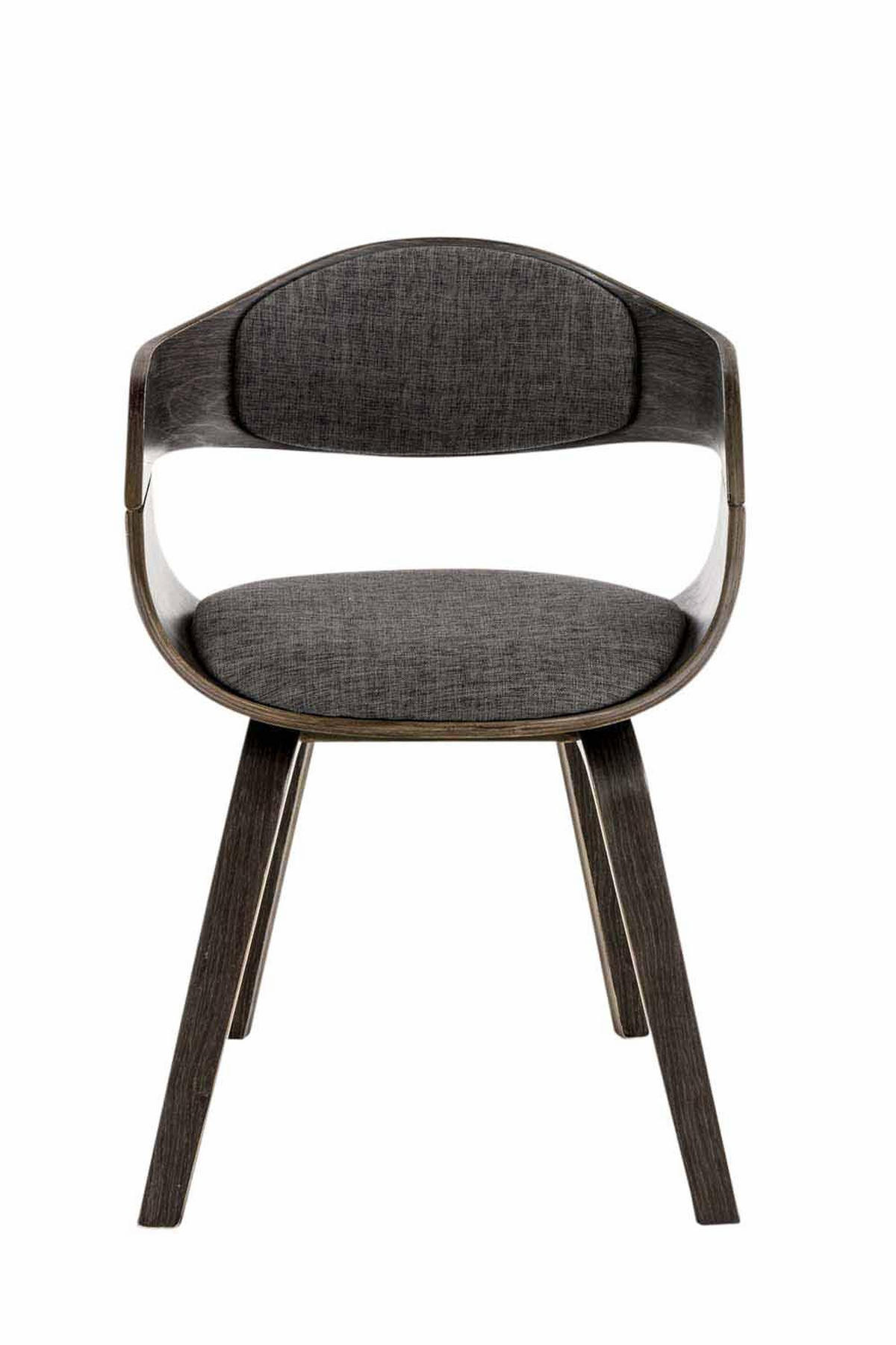 ARMLEHNENSTUHL Stoff Grau/Hellgrau - Hellgrau/Grau, Holz/Textil (49/73/46cm) - CLP