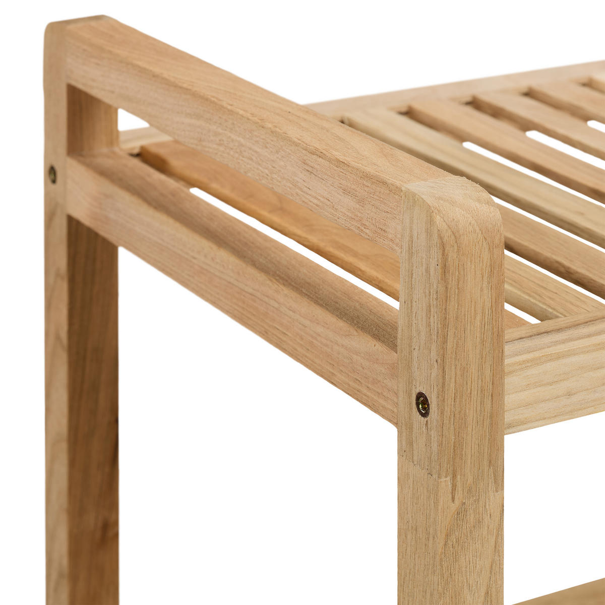 BADREGAL - Hellbraun, Holz/Kunststoff (65/72/31cm) - Relaxdays