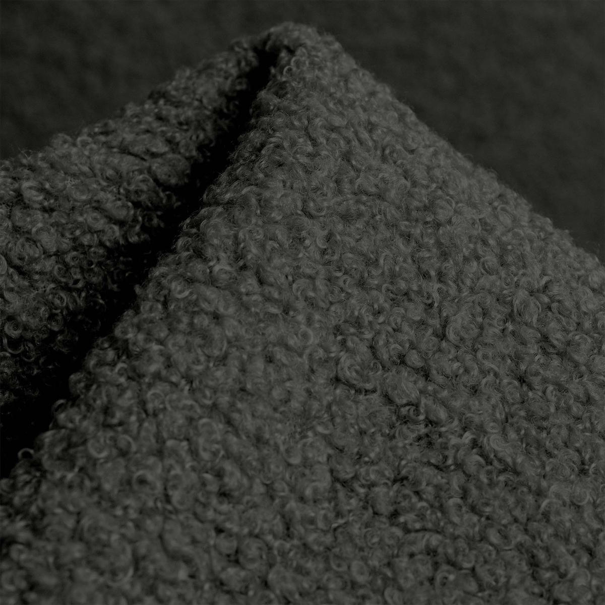 SITZSACK Halbmond 54/36/35 cm, weicher Bouclé 315 g/m², Dunkelgrau - Dunkelgrau, Textil (36/35/54cm) - Dreamroots