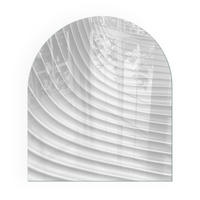 GLASPLATTE für Kamin 80x70 cm - Weiß, Glas (80/70/0.4cm) - TULUP