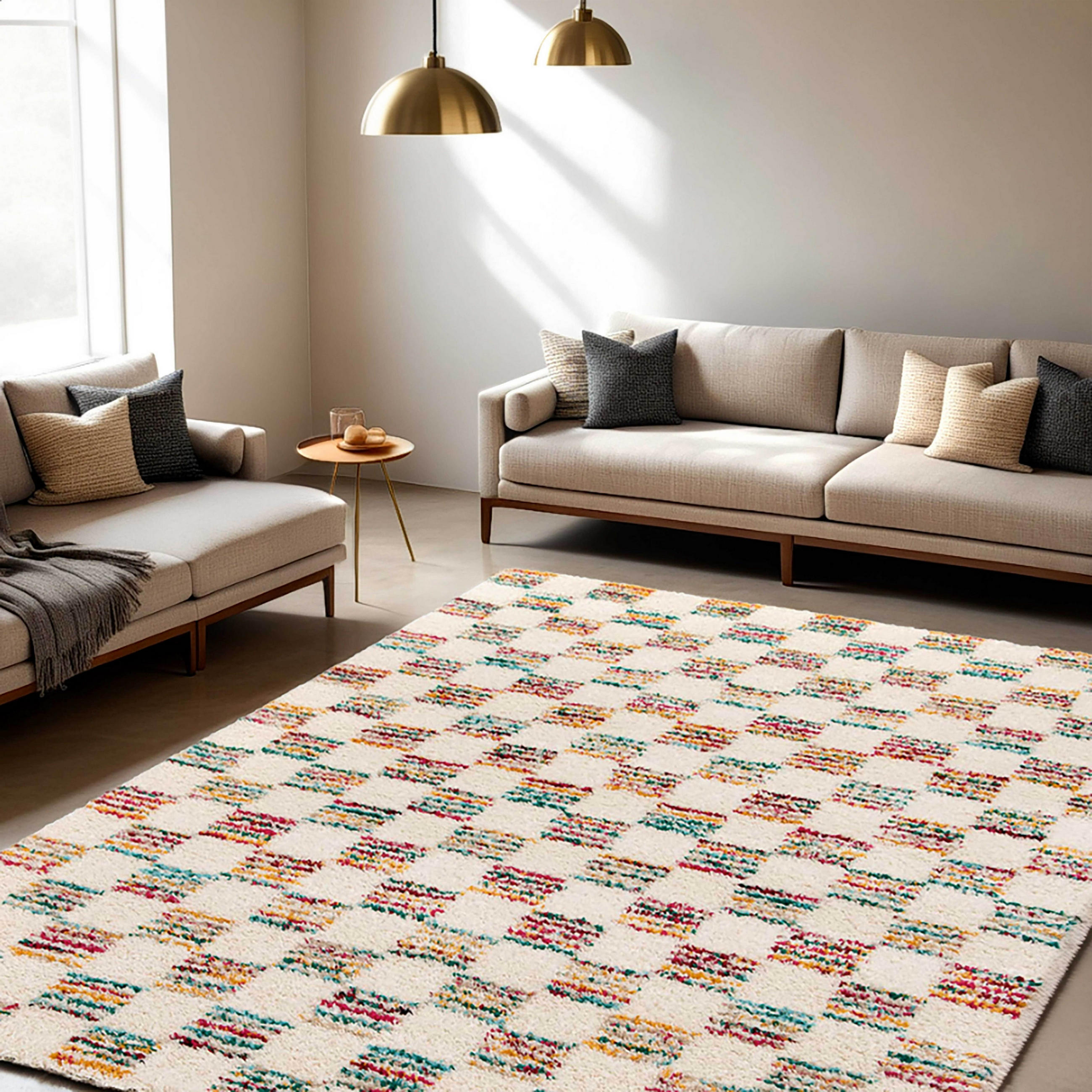 TEPPICH, Weiß - Weiß, Textil (160/230cm) - Oviala