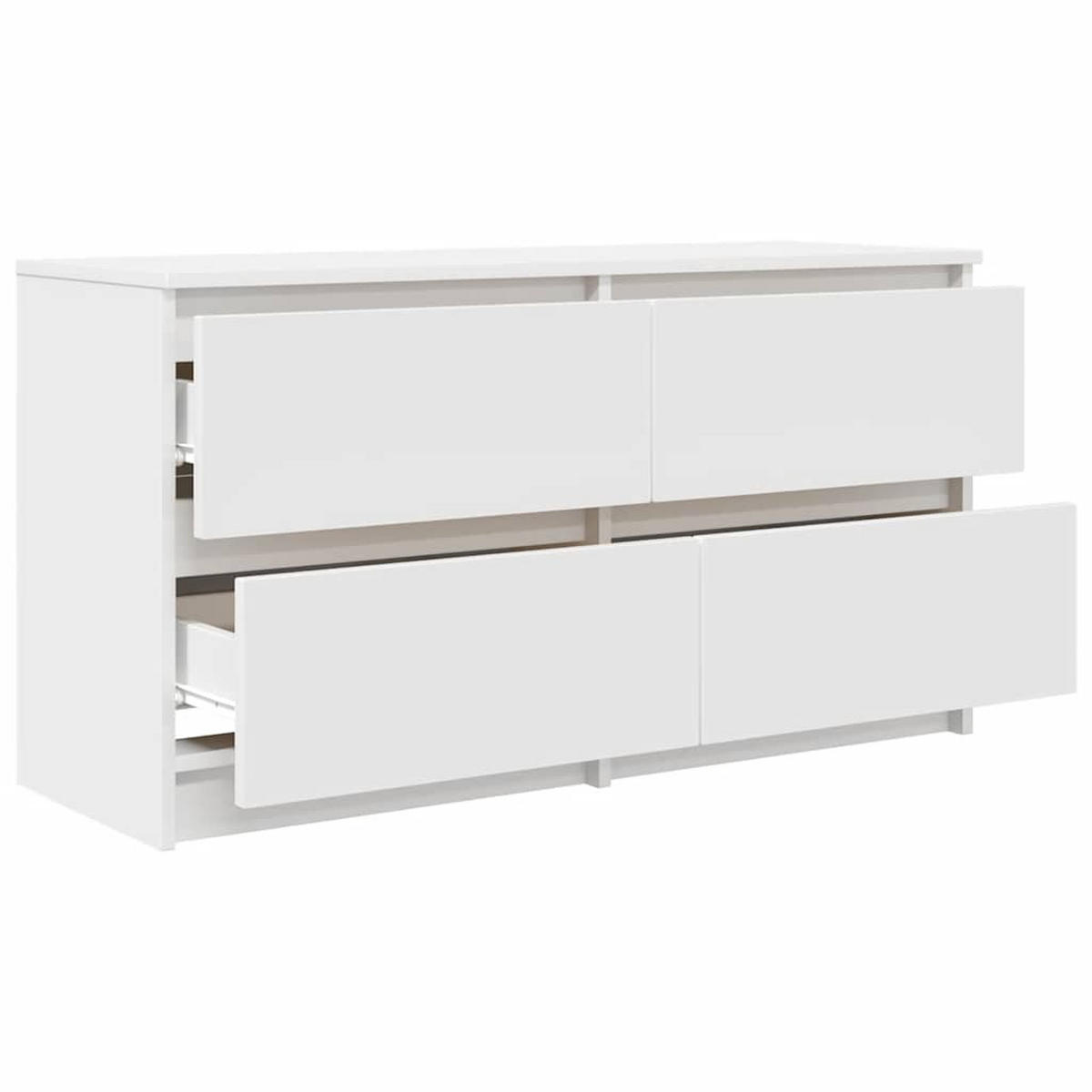 TV-SCHRANK Weiss 100/35/54 Cm Holzwerkstoff - Weiß, Holzwerkstoff (35/54/100cm) - vidaXL