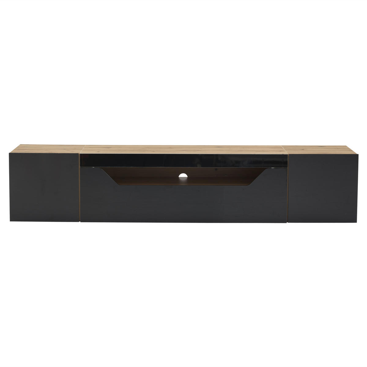 TV-ELEMENT - Beige, Holz (44.5/14/120.78cm) - Raelunyi