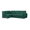 ECKSOFA Ravini Grün, mit Schlaffunktion, linke seite - Grün, Holzwerkstoff (253/156cm) - Bettso