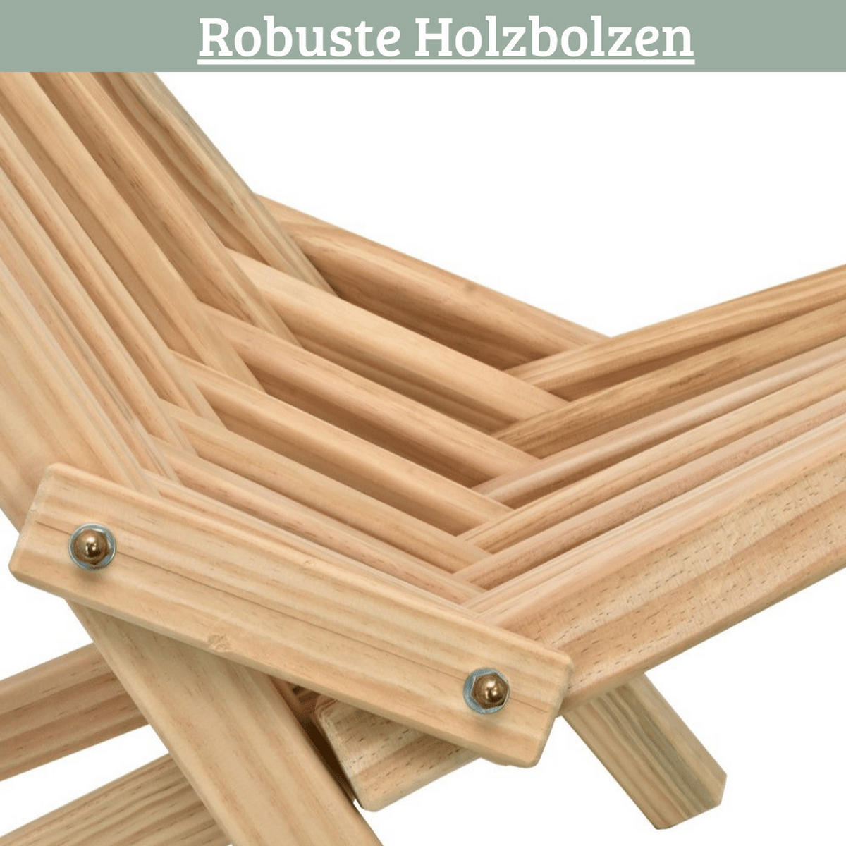 LIEGESTUHL skandinavischHolz ENNO Sonnenliege - Braun, Holz (60/90/80cm) - DELUKE