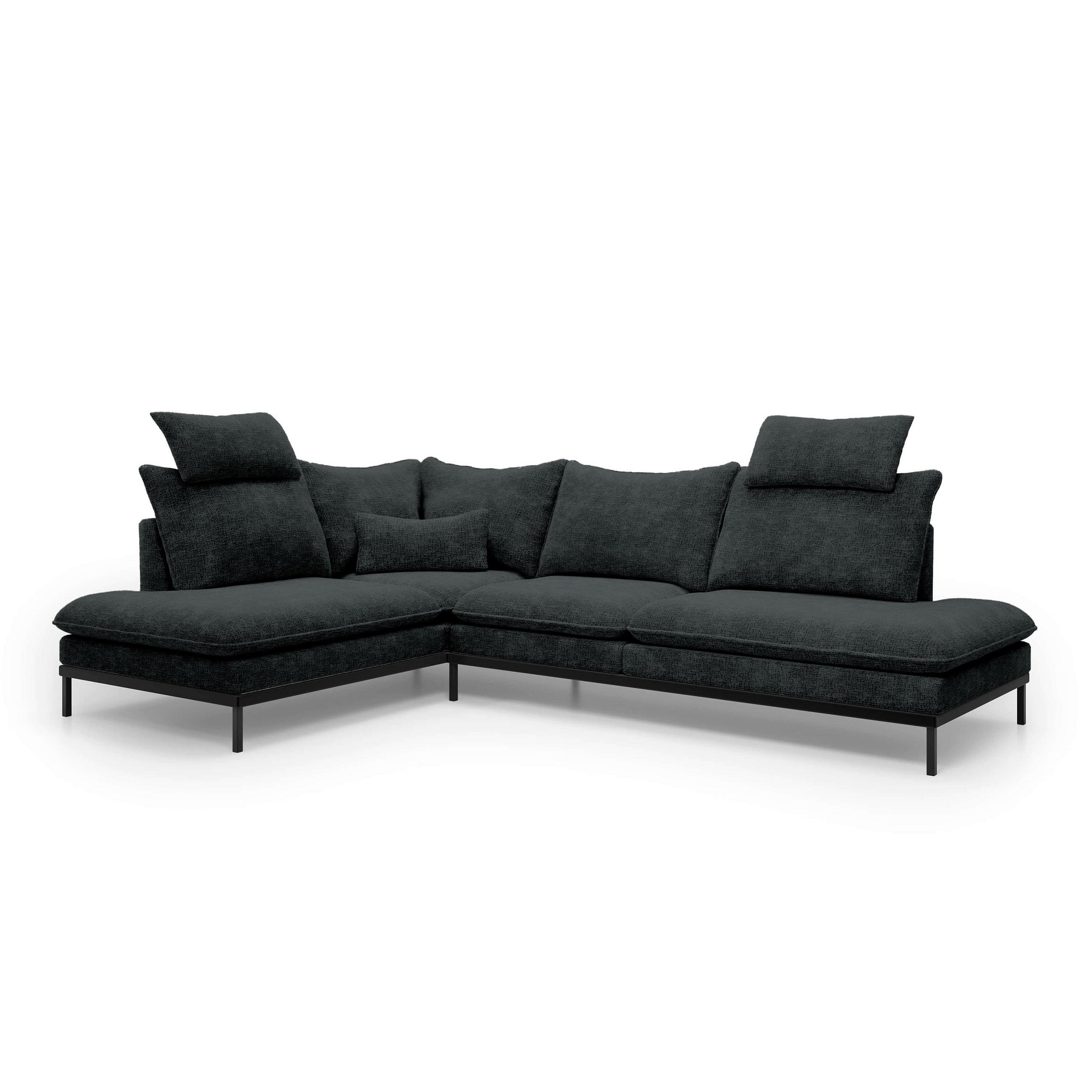 ECKSOFA Leafy Multicolor 293 cm - Multicolor, Textil (293/90/198cm) - Pillovely