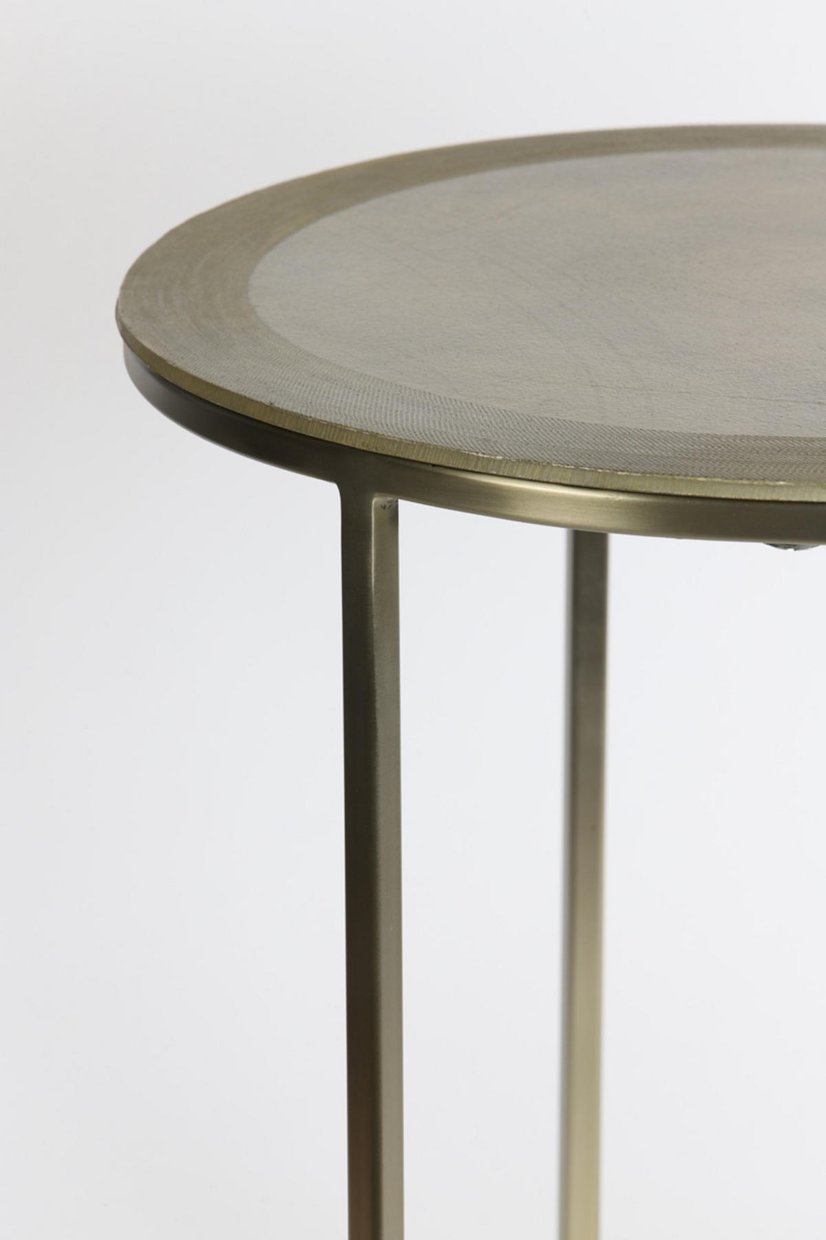 BEISTELLTISCH Talca Gold Ø50/52 cm 2er-Set - Goldfarben, Metall (50/50/52cm) - Light & Living