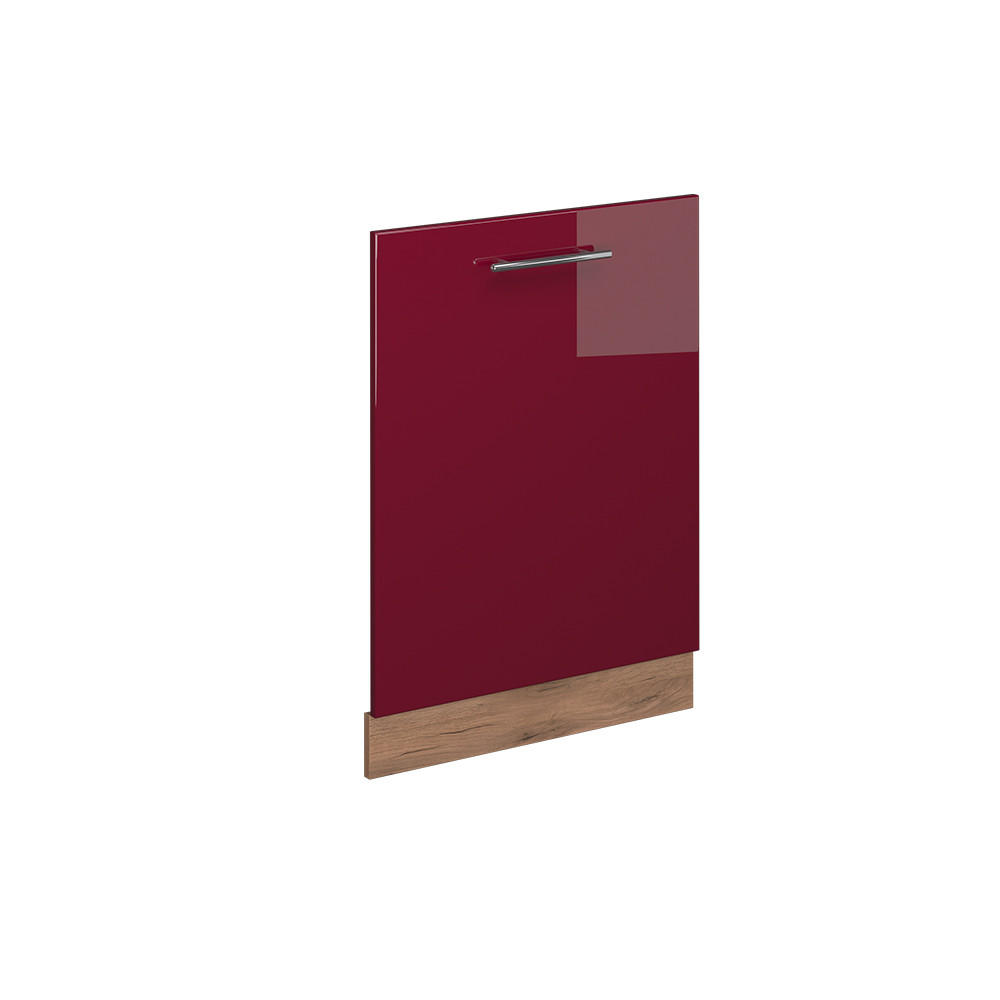 DISKMASKINENS FRONTPANEL Fame-Line Bordeaux högblank 60 cm utan bänkskiva Bordeaux, Honungsek 81.8/60/1.6 cm