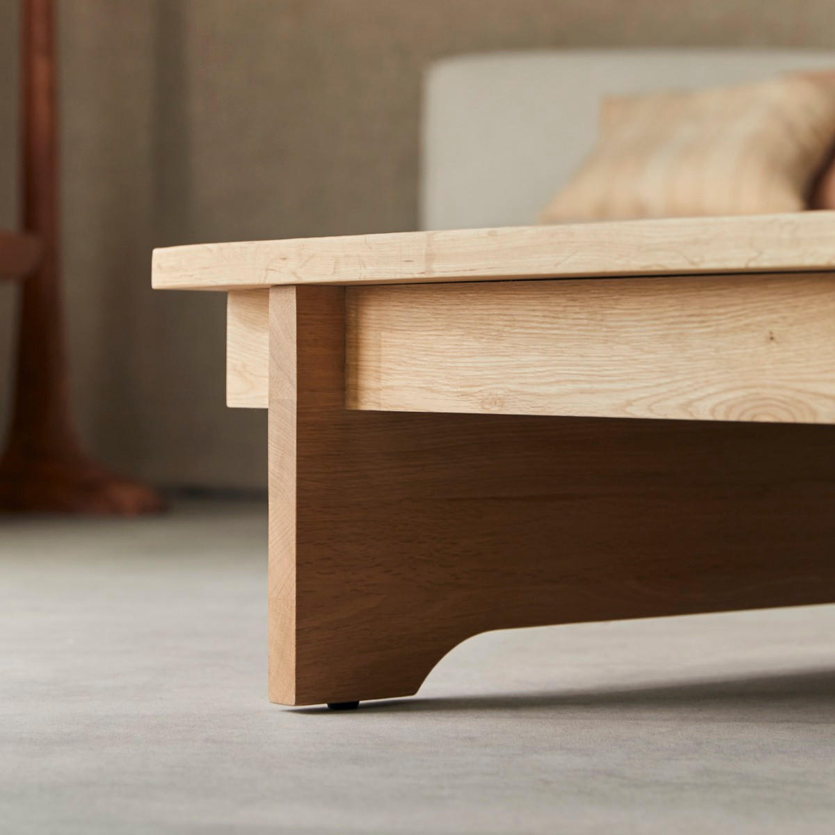 COUCHTISCH Miu Natur aus Eiche - Naturfarben, Holz (90/90/30cm) - Tikamoon