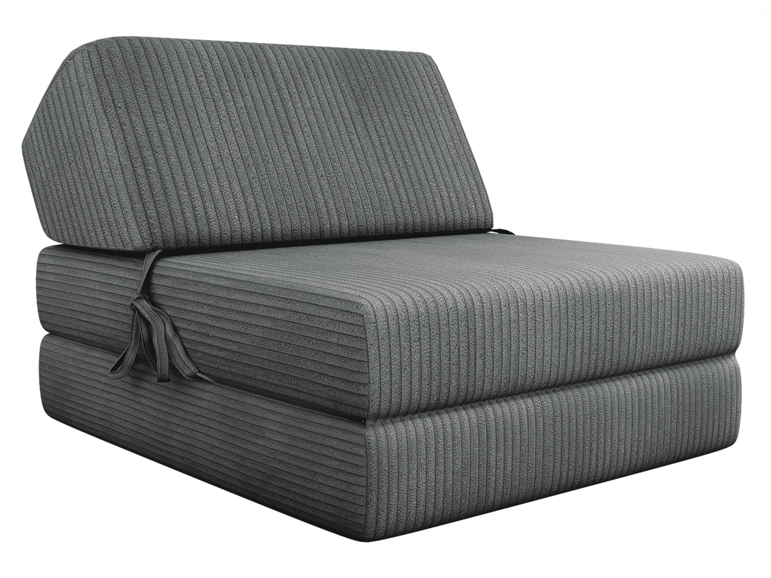 KLAPPSOFA Kevin Cord - Greige, Textil (73/58/90cm) - MIRJAN24