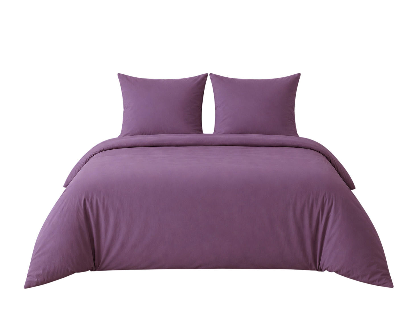BETTWÄSCHE 3-teilig 200/200 cm UNI LILA - Lila, Textil (200/200cm) - ROLFNERS