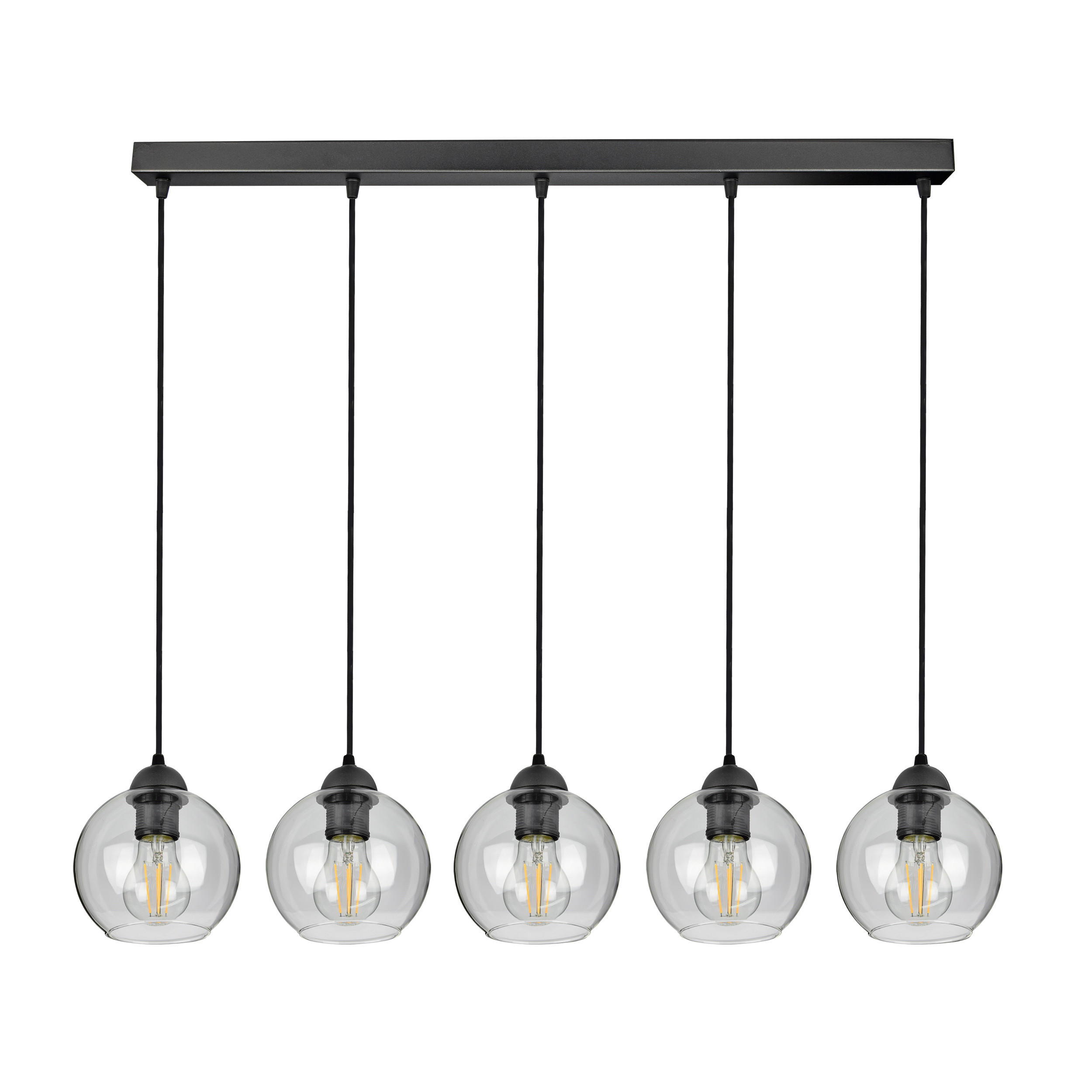 PEDELLEUCHTE HAGEN - Transparent, Glas/Metall (15/100/100cm) - kiki design