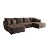 WOHNLANDSCHAFT Onil mit Schlaffunktion - Braun, Textil (342/88/190cm) - SIMKAM Furniture