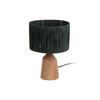 TISCHLAMPE Sheer Trapeze 25/25/35 cm - Grün, Naturmaterialien (25/25/35cm) - Leitmotiv