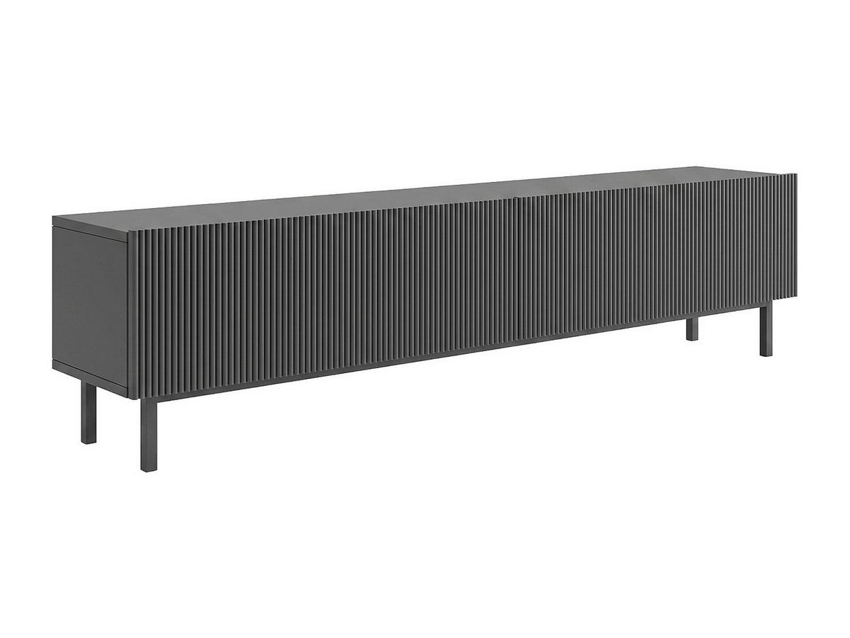 TV-BOARD - 180 cm x 31.6 cm - holz - anthrazitgrau Zumeya - Anthrazit, Holz (180/43.5/31.6cm) - Vente-Unique