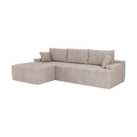 SOFA Corede taupe Cord - Taupe, Textil (155/250cm) - Juskys