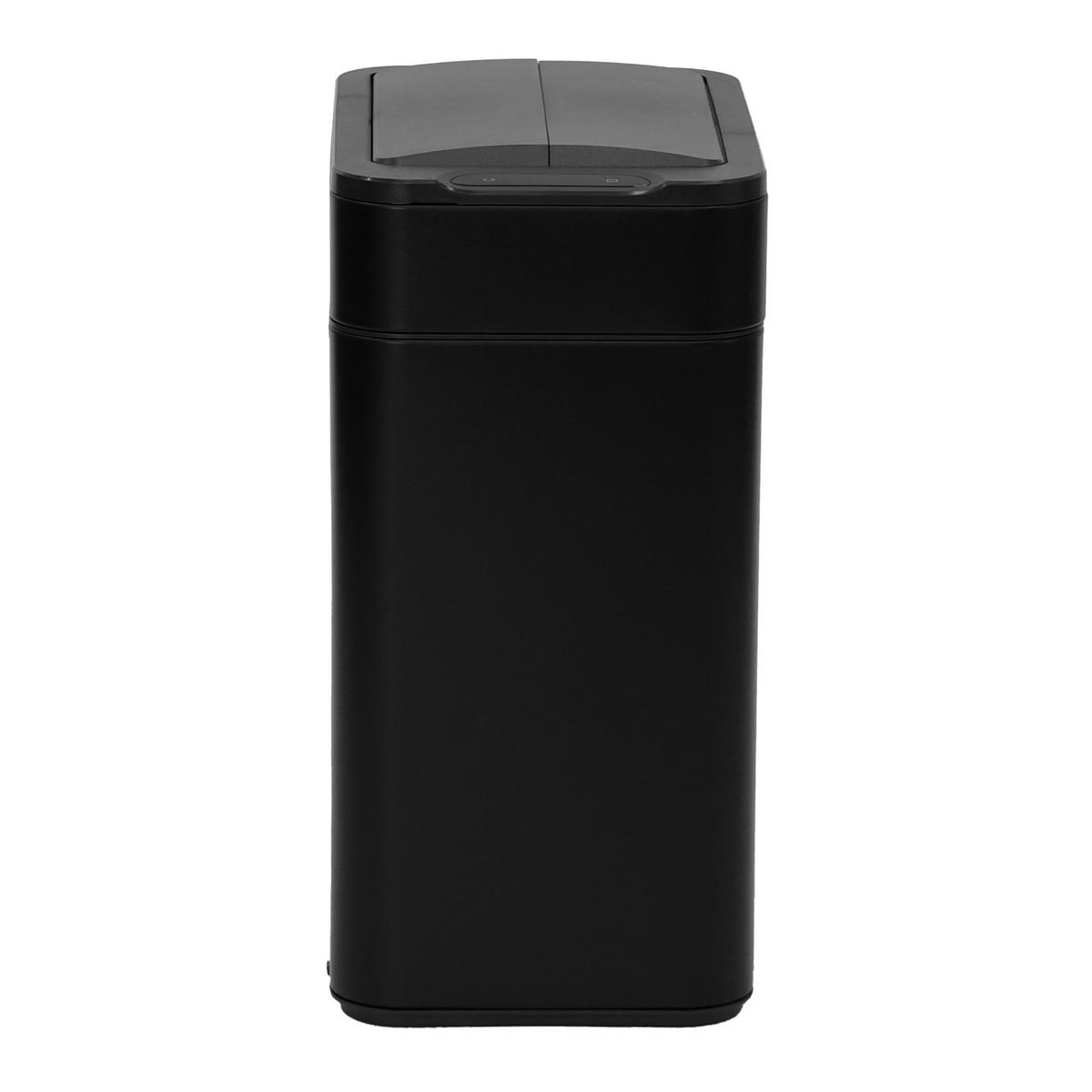 SENSORMÜLLEIMER SE50L Schwarz - Schwarz, Metall (27/54.5/40cm) - SVITA