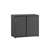 AKTENSCHRANK Fox 84x100x41 cm 2 Schiebetüren Anthrazit - Anthrazit, Holz (100/84/41cm) - PROREGAL