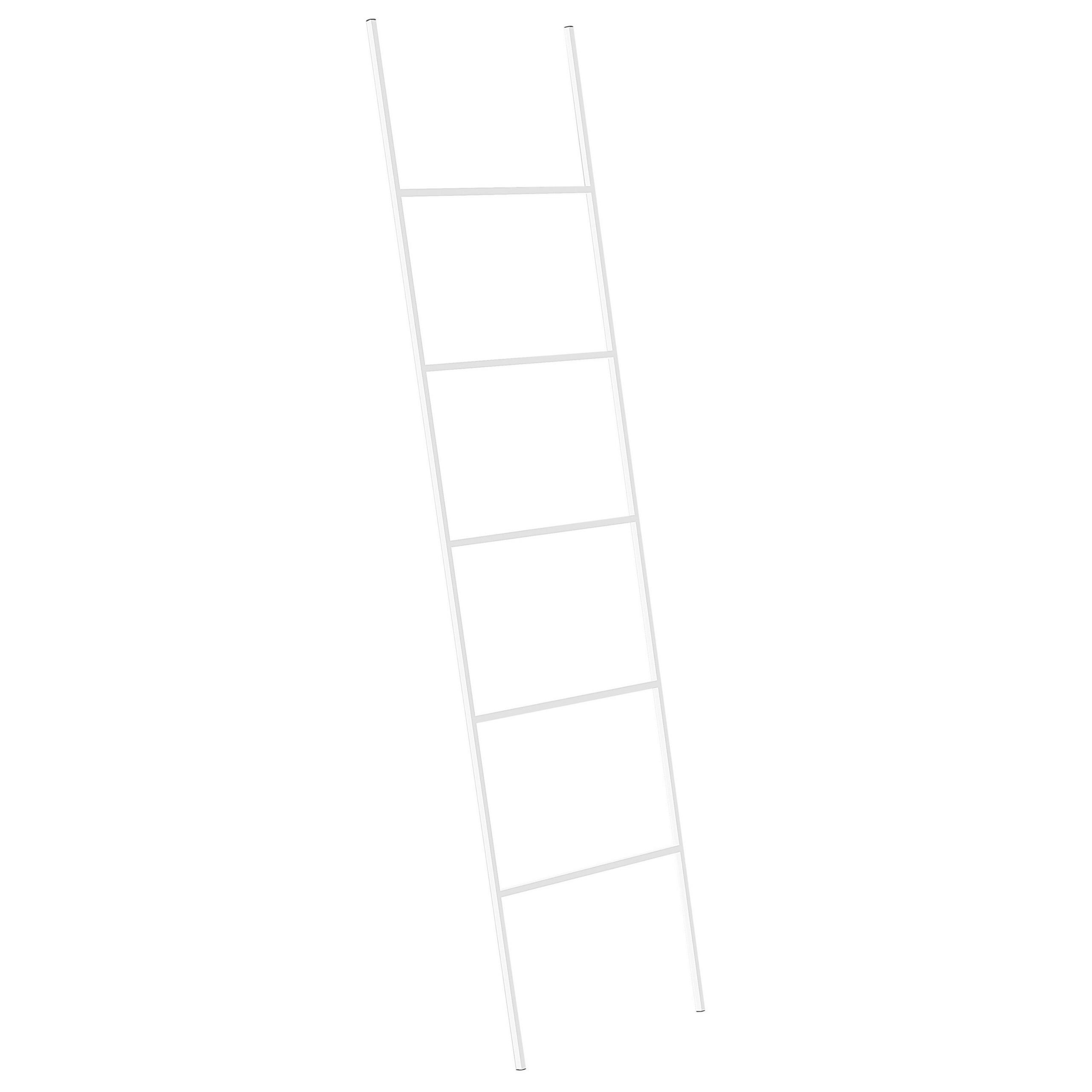 HANDTUCHLEITER weiß 50 x 165 cm Aribibi - Weiß, Metall (50/165/2cm) - Beliani