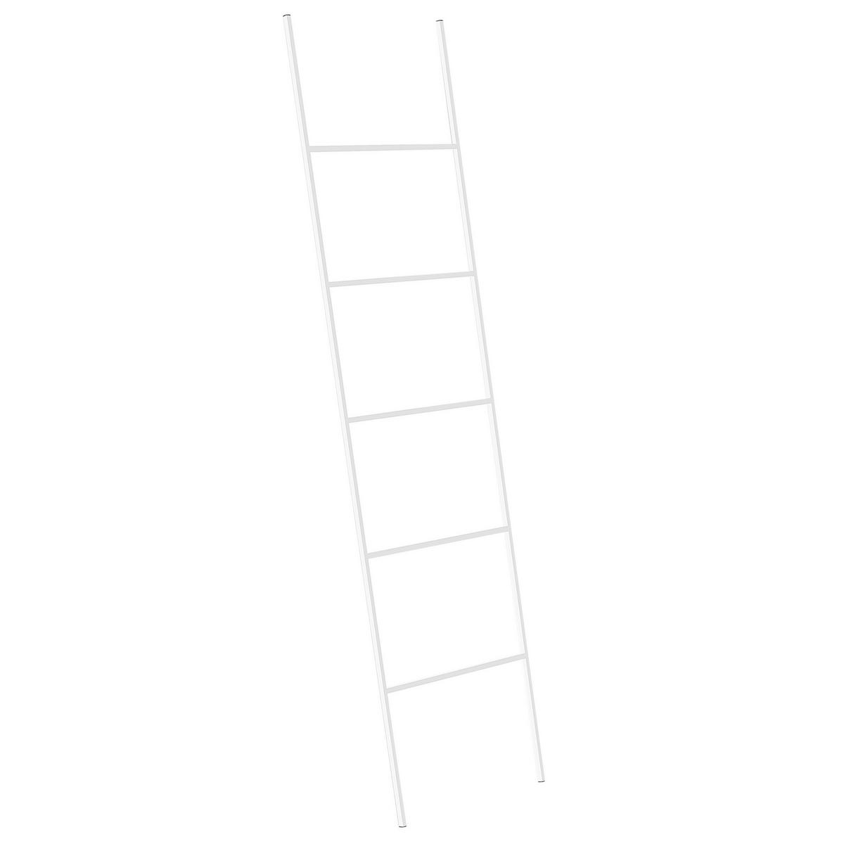 HANDTUCHLEITER weiß 50 x 165 cm Aribibi - Weiß, Metall (50/165/2cm) - Beliani