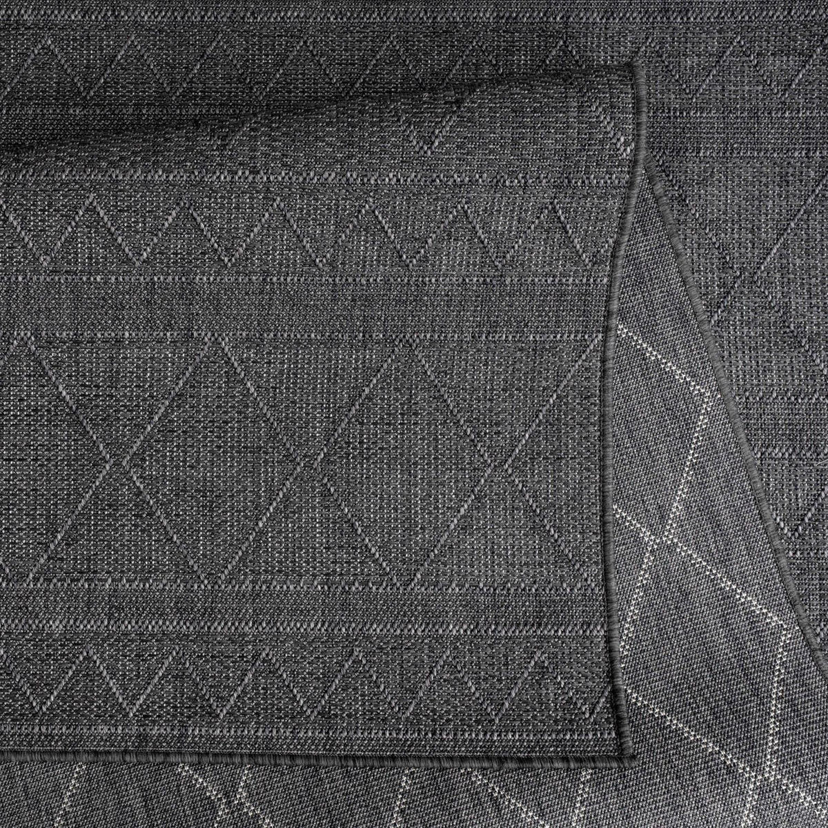 OUTDOORTEPPICH Schwarz 80 x 150 cm - Schwarz, Kunststoff (80/150cm) - TT Home