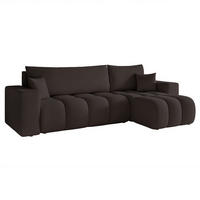 ECKSOFA Anabel Mit Schlaffunktion - Schwarz, Holzwerkstoff/Textil (145/248cm) - Fun Möbel