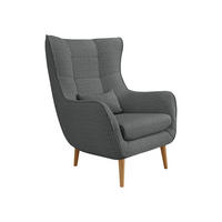 SESSEL Estjano Cord - Beige/Grau, Holz (80/106/95cm) - MIRJAN24