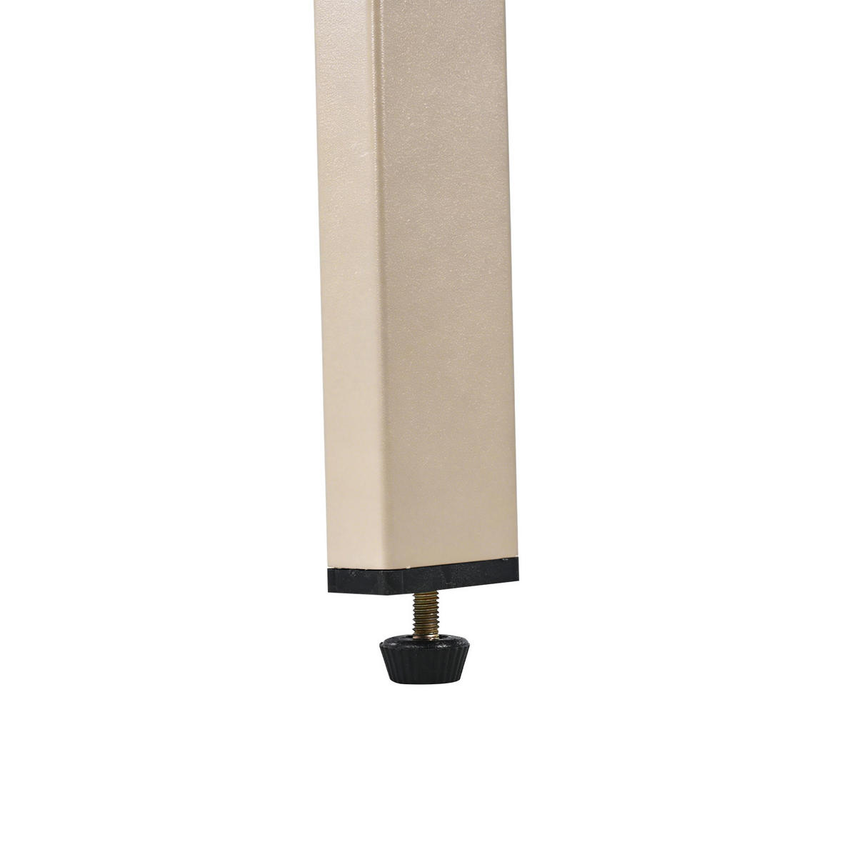 GARTEN-ESSTISCHSET für 6-7 Personen mit abnehmbarem Servierwagen und wasserabweisenden Kissen, Beige/Natur - Beige, Metall - Redom