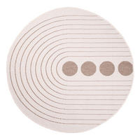 OUTDOOR-TEPPICH DuoRug 5739 Creme 120x120 cm - Beige, Textil (120/120cm) - carpet city