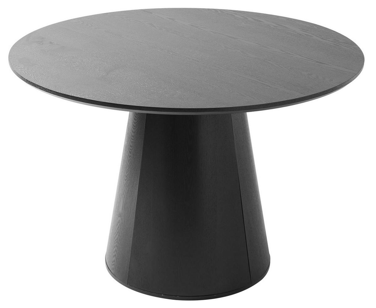 ESSTISCH Rund Schwarz 120 x 120 x 75 (cm) - Braun, Holz (120/120/78cm) - Nordlys