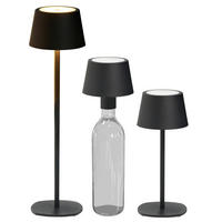 LED Tischlampe 3 in 1 Schwarz max. 45cm hoch - Schwarz, Metall (11/11/45cm) - Northpoint