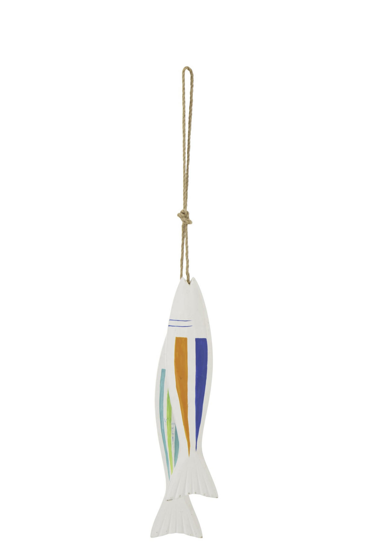 AUFHÄNGER FISCH (2ER SET) - Multicolor, Holz (4/65/7cm) - J-Line