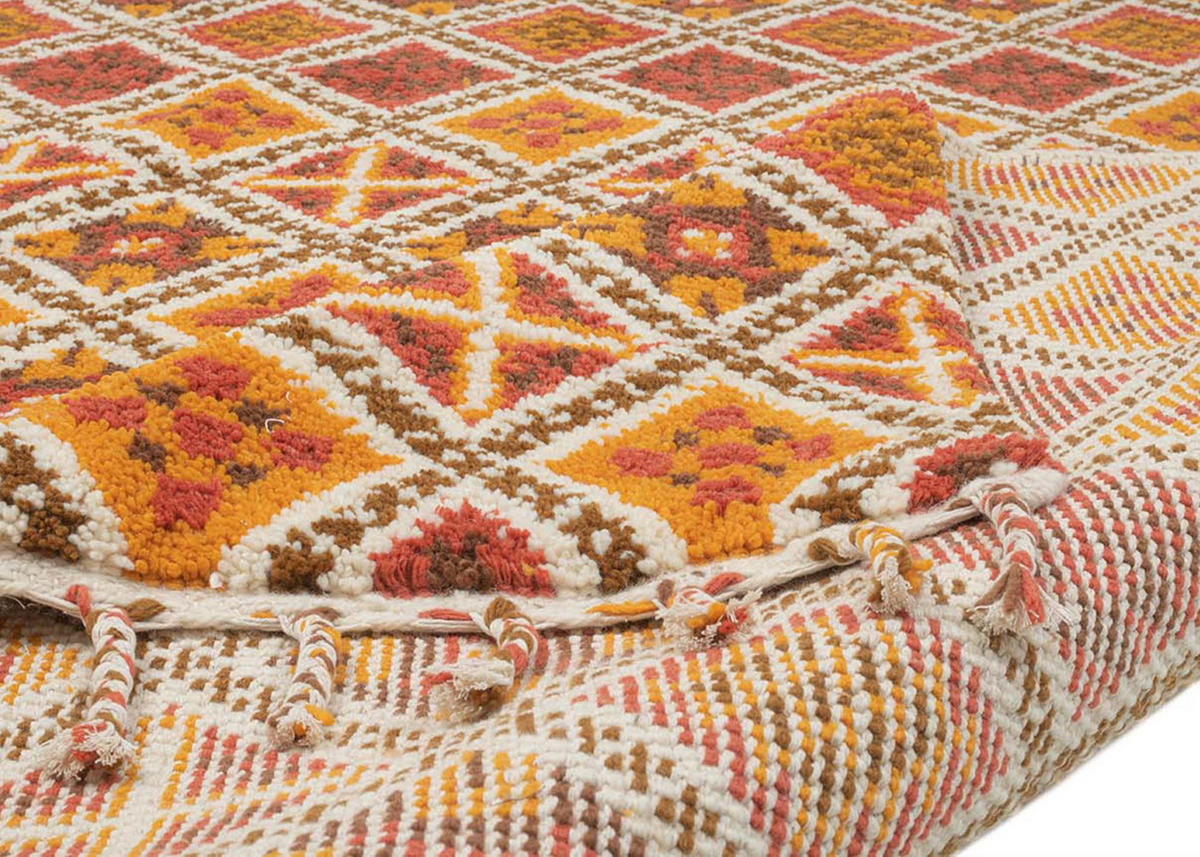 BERBERTEPPICH Marmoucha 70x140 cm - Terra cotta, Textil (70/140cm) - THEKO