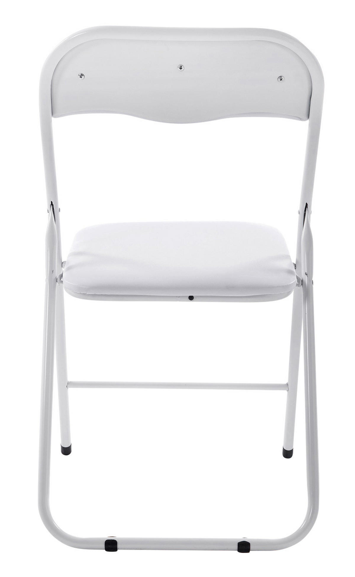 KLAPPSTUHL Paris Kunstleder Weiß/weiß Küchenstuhl - Weiß, Leder (45/78/45cm) - DELUKE
