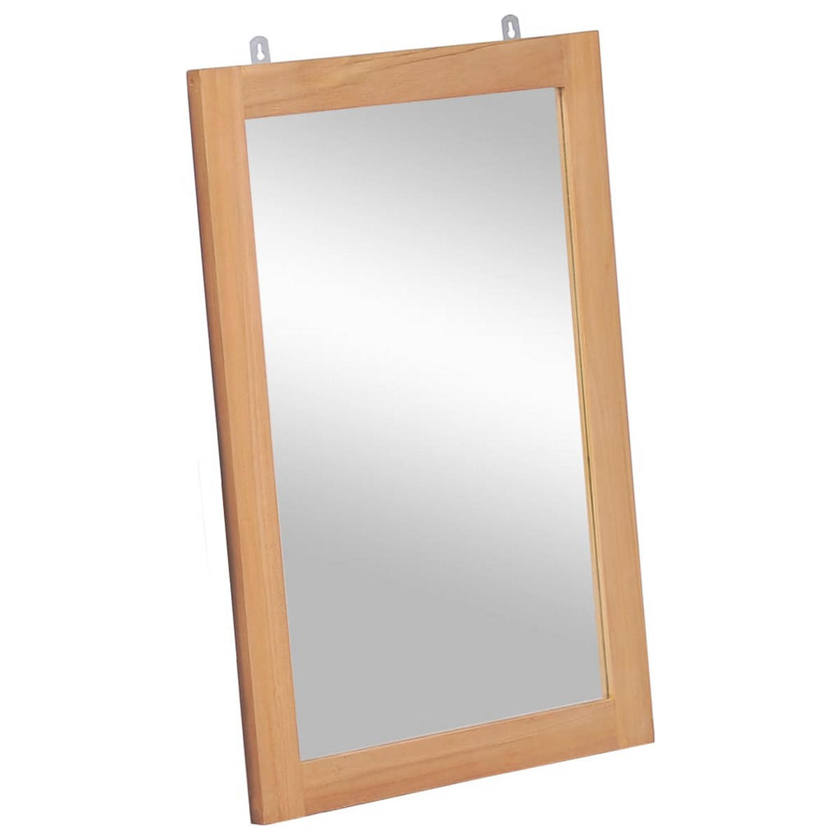 WANDSPIEGEL Teak Massiv 50x70 cm - Braun, Holz (50/70/1cm) - furnicato