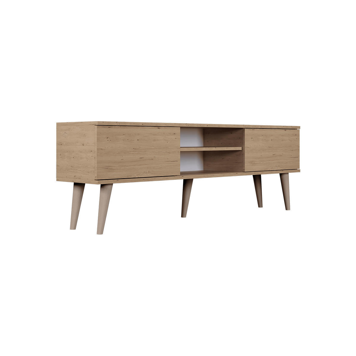 TV-MÖBEL Toronto Holz - Braun, Holzwerkstoff (55/35/160cm) - Petits-meubles