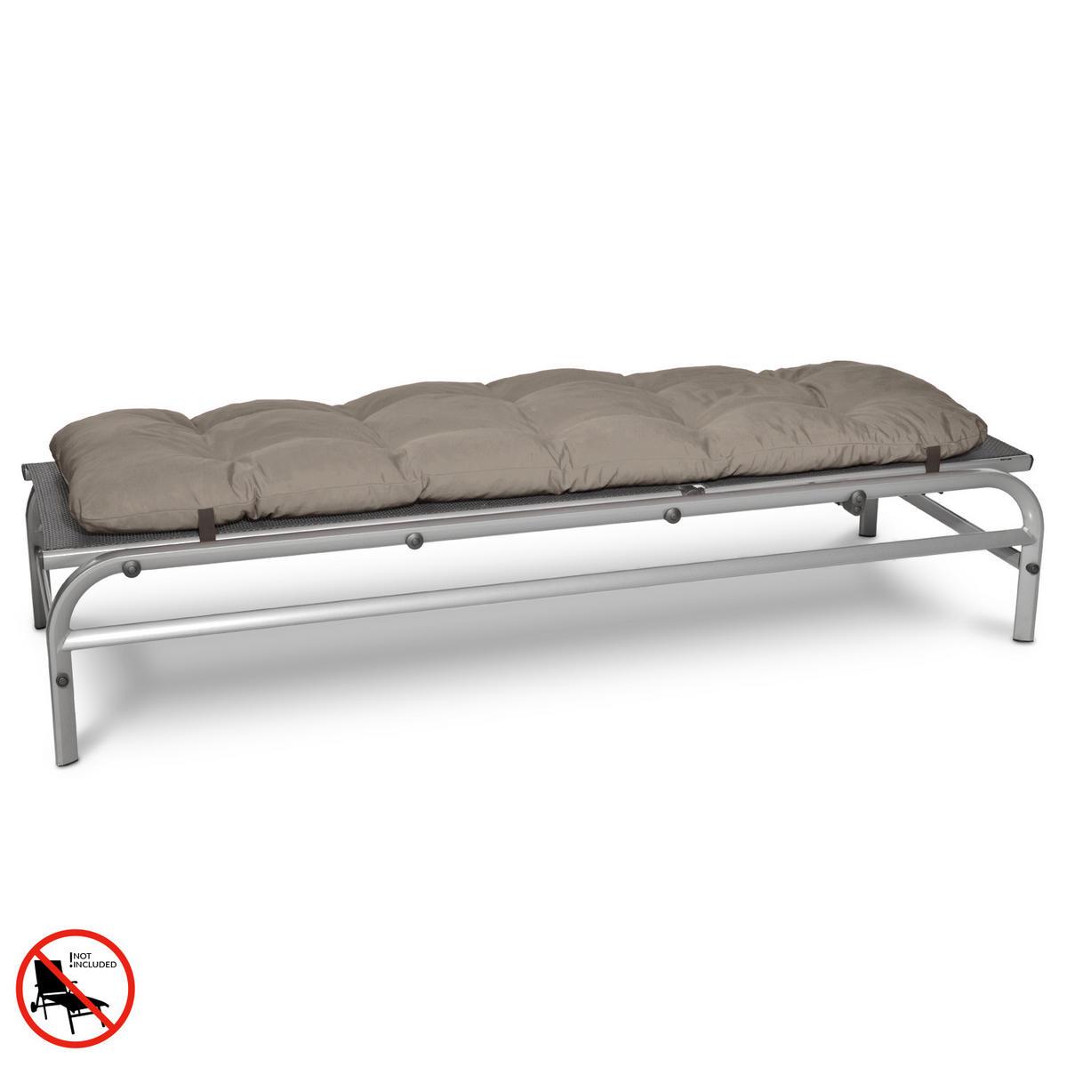 ROLLLIEGENAUFLAGE Flair RL 190x60x8cm Taupe - Taupe, Textil (60/190cm) - Beautissu 
