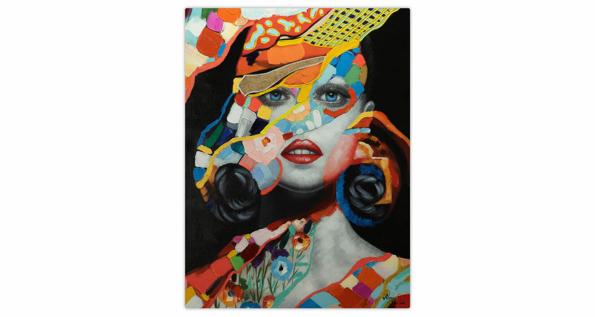 ACRYLBILD HANDGEMALT 75/100 cm - Multicolor, Holz/Textil (75/100cm) - KUNSTLOFT