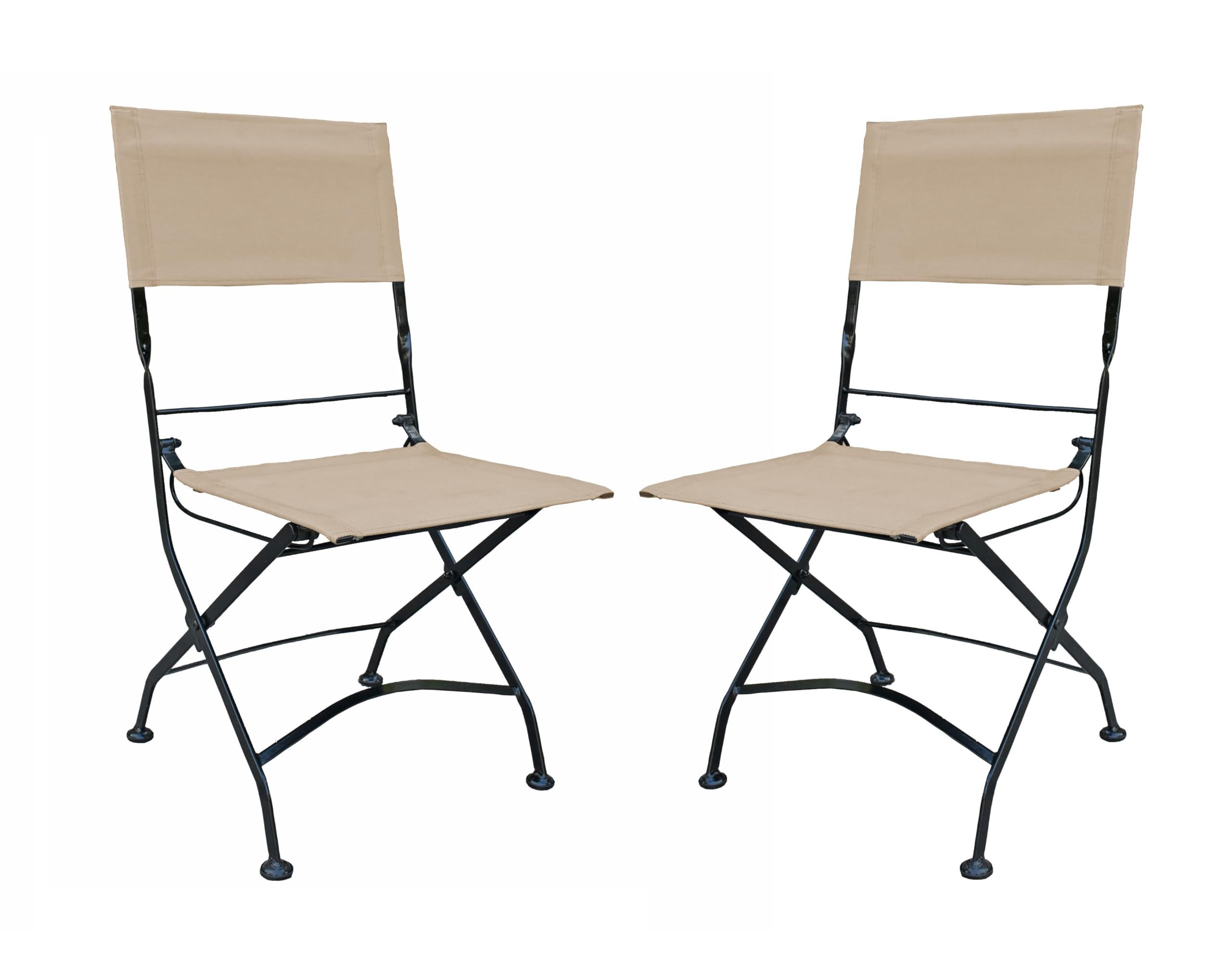 GARTENSTUHL 2er Set Leo Klappstuhl - Schwarz, Kunststoff (45/89/58cm) - DELUKE