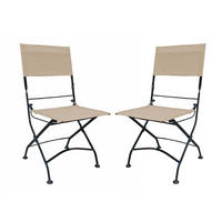 GARTENSTUHL 2er Set Leo Klappstuhl - Schwarz, Kunststoff (45/89/58cm) - DELUKE