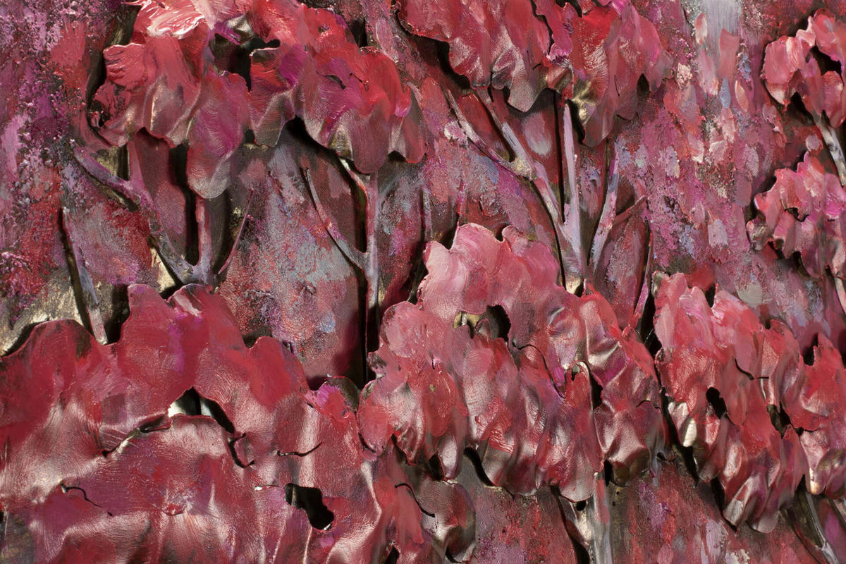 METALLBILD Pink 100/70 cm - Pink, Metall (5.7/70cm) - KUNSTLOFT